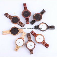 Handmade Quartz Cherry Wood Watches Mini Band Watch for Ladies